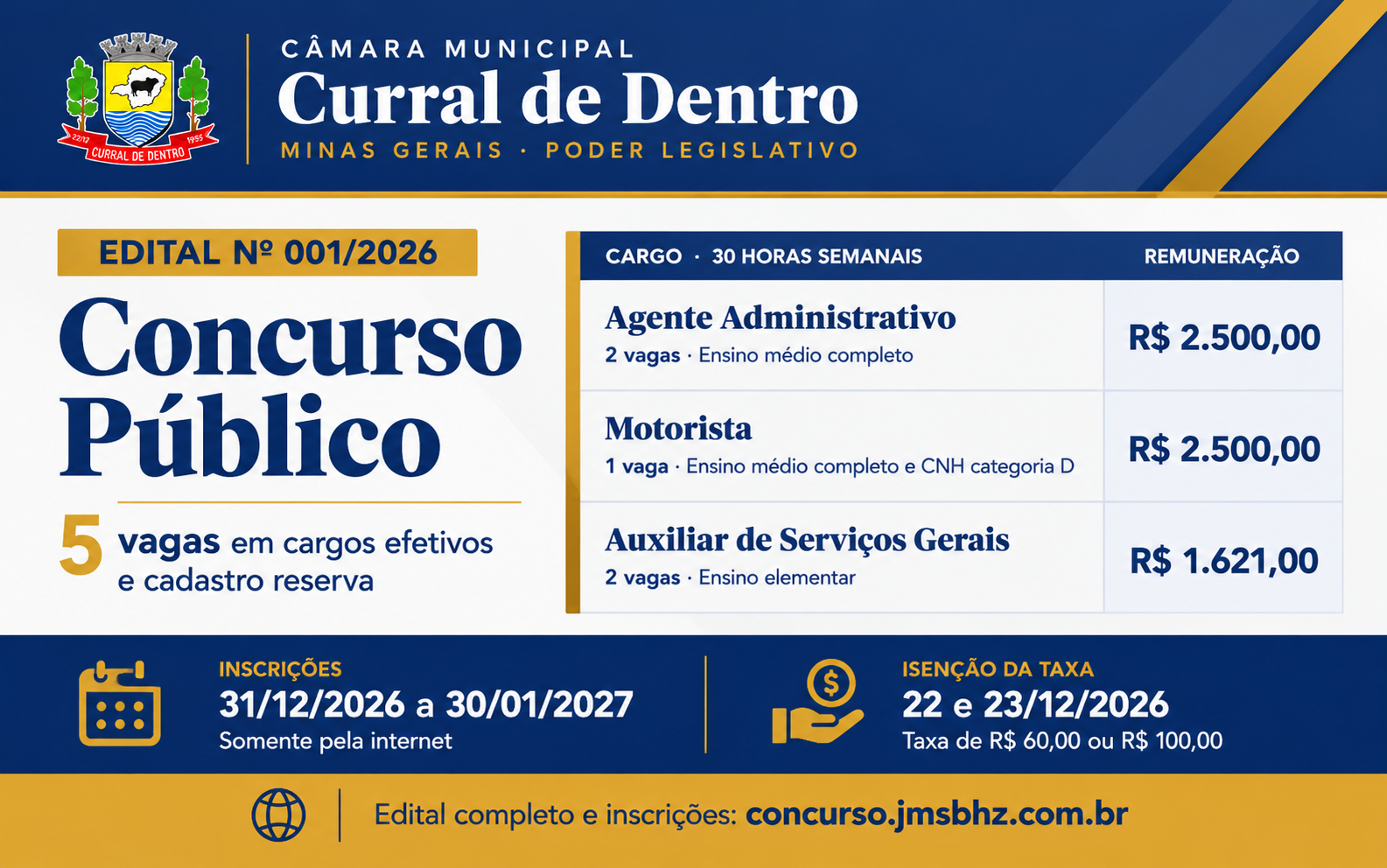 Concurso Público 001/2026